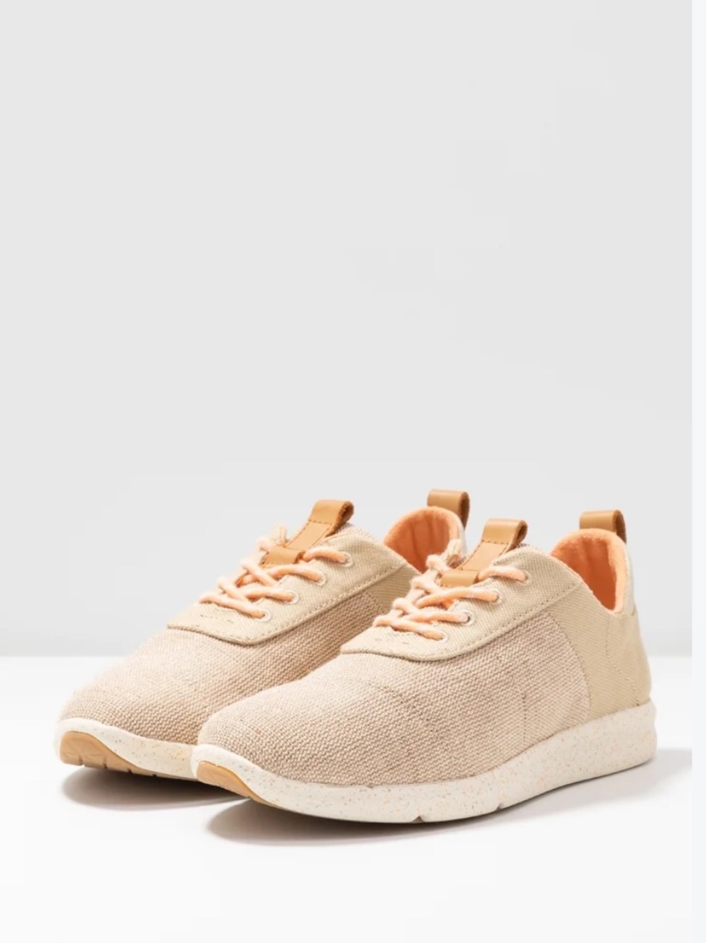 TOMS Cabrillo casual sneakers natural beige canvas size 7.5
